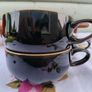 3 x Denby Black Stoneware Mugs/Cups Image 7