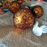 Large Disney Mickey Mouse Lion King Pattern Glass Christmas Festive Bauble Image 4