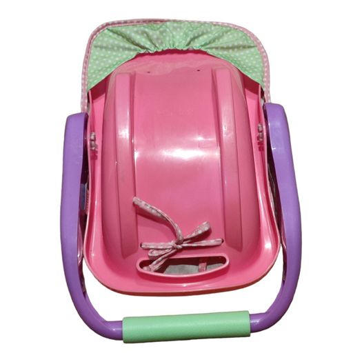 JC TOYS ADJUSTABLE CARRIER Converts from Rocking Baby Carrier to Feeding Seat Rocker Perfect for Children 2+  Pink  16 inches