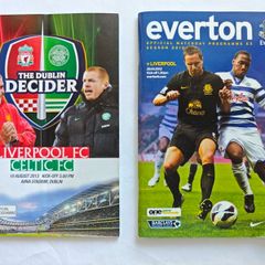 2 Liverpool FC Programmes The Dublin Decider 2013 Aviva  Everton v Liverpool Derby 2012