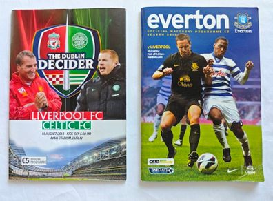 2 Liverpool FC Programmes The Dublin Decider 2013 Aviva  Everton v Liverpool Derby 2012