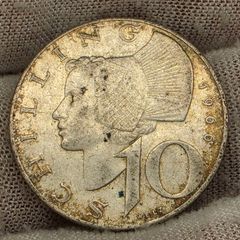 Austria 1966 Silver 10 Schilling Coin