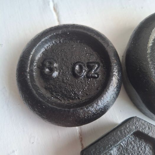 Vintage & Antique Cast Iron Scale Weights