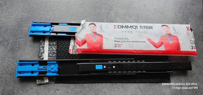 Drawer soft close Slides Set with Ball Bearing Sections 300mm