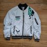 Tommy Jeans White Bomber Jacket Image 3