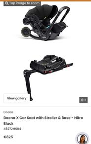 Doona X Carseat Stroller & ISOFIX base