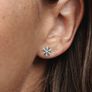 Pandora Sparkling Snowflake Necklace and Matching Earrings Set New Image 3