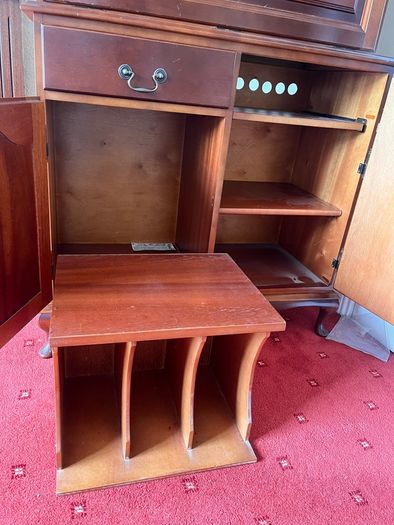 Hand made Higginbotham mahogany display cabinet