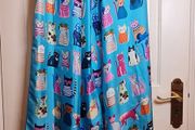 Large Silk viscose Scarf Cats Parade