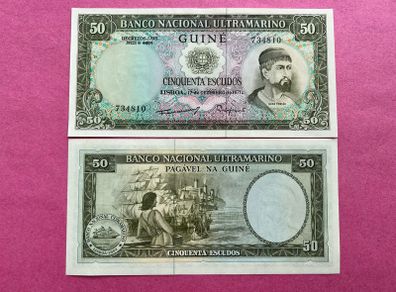 Portuguese Guinea 50 Escudos 1971   ( Uncirculated )