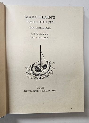 Mary Plains Whodunnit (1st Edition 1965) - Gwynedd Rae - Vintage Children's Book