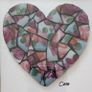Handmade Framed Mosaic Heart Image 3