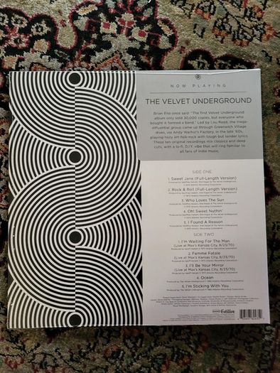 The Velvet Underground - Now Playing LP clear vinyl