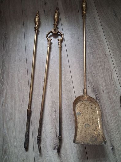 brass fire set