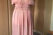 H&amp;M coral pink satin dress size 6/8