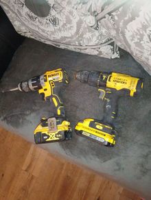 DeWalt Brushless Drill + Stanley Fatmax Drill