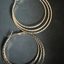 Stylish silver-tone earrings in excellent/new condition. Image 3