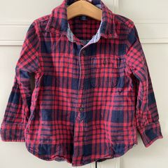 Baby Gap long sleeve check shirt up to 3 years