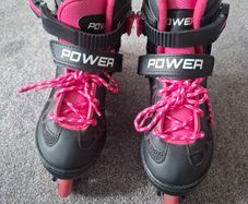 Power inline roller skates UK size 2 to 4, EU size 34 to 37
