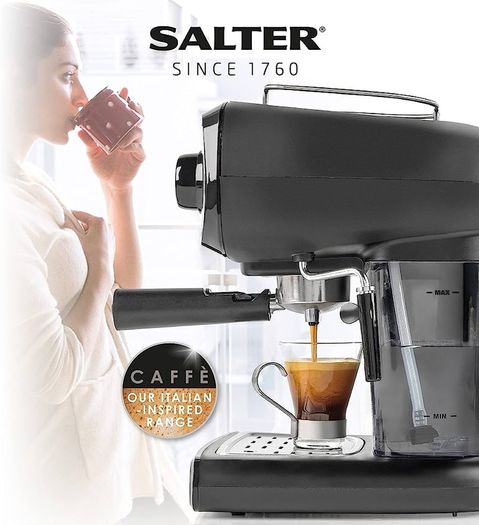 Barista Pro Espresso Machine, Cappuccino, Latte and Coffee Maker, 15-Bar Pressure Pump, Milk Frothing Wand, Removable Drip Tray (FREE SHIPPING)