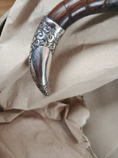 silver hallmarked 1919 cane