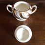 Vintage Sadler Gold and Cream teapot sugar bowl and creamer set Image 7