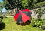 Black & Red Garden Pub Party Parade Umbrellas. Brand New In Box 2 Metre
