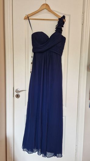 BNWT Bridesmaid navy dress UK12/EU40