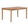 Garden Table 150x90x77 cm Solid Teak Wood Image 5