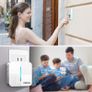 Wireless Doorbell, OMERIL IP55 Waterproof Door Bell Chime Kit with 1000ft Range, 52 Chimes, 4-Level Volume & Blue Light, Plug in Doorbells Wireless Cordless for Home, Office -Batteries Included Image 10