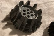 lego hard plastic wheels with cleats and flanges