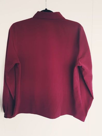 Burgundy Blouse, Size 14/ L