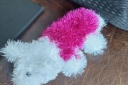 hand knitted dog
