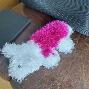 hand knitted dog