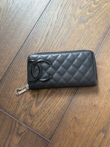 Chanel Cambon Chanel Cambon Leather Zip-Around Wallet Pink Interior