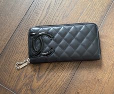 Chanel Cambon Chanel Cambon Leather Zip-Around Wallet Pink Interior