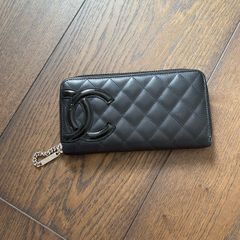 Chanel Cambon Chanel Cambon Leather Zip-Around Wallet Pink Interior