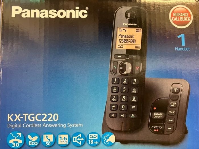 Single Cordless Phone with ANswering Machine Panasonic