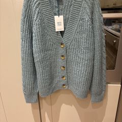 Brand New White Stuff Sally Slub Cardigan- Dusty Green - Size 14