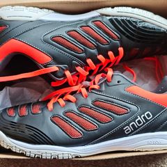 Andro Cross Step 2 UK 9 EUR 43 - Table tennis shoes - Black + Red