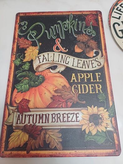 New metal signs 10 euro each small 7 euro each