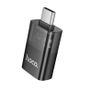 Hoco UA36B Type-C Male To USB Female OTG Transparent Adapter Black Image 2