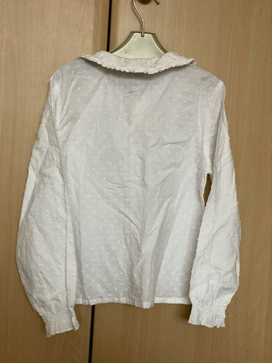 white long sleeve shirt girl 6/7 years 122cm