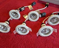 Downlight halogen set of 6 240v 50 Watt