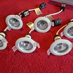 Downlight halogen set of 6 240v 50 Watt