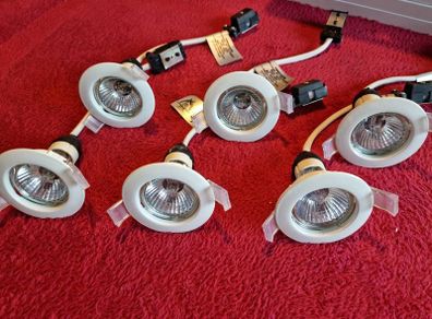 Downlight halogen set of 6 240v 50 Watt