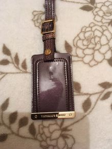 Victoria's Secret Leather Suitcase tag