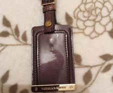 Victoria's Secret Leather Suitcase tag
