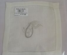 House Of Ireland Linen "Fionn" Cocktail Napkin NWT RRP E17.95 1X15X15 cm