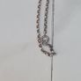 vintage silver pendant and chain Image 3